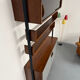 Wall shelf in wood, suspended furniture, French design from the 60s, vintage.