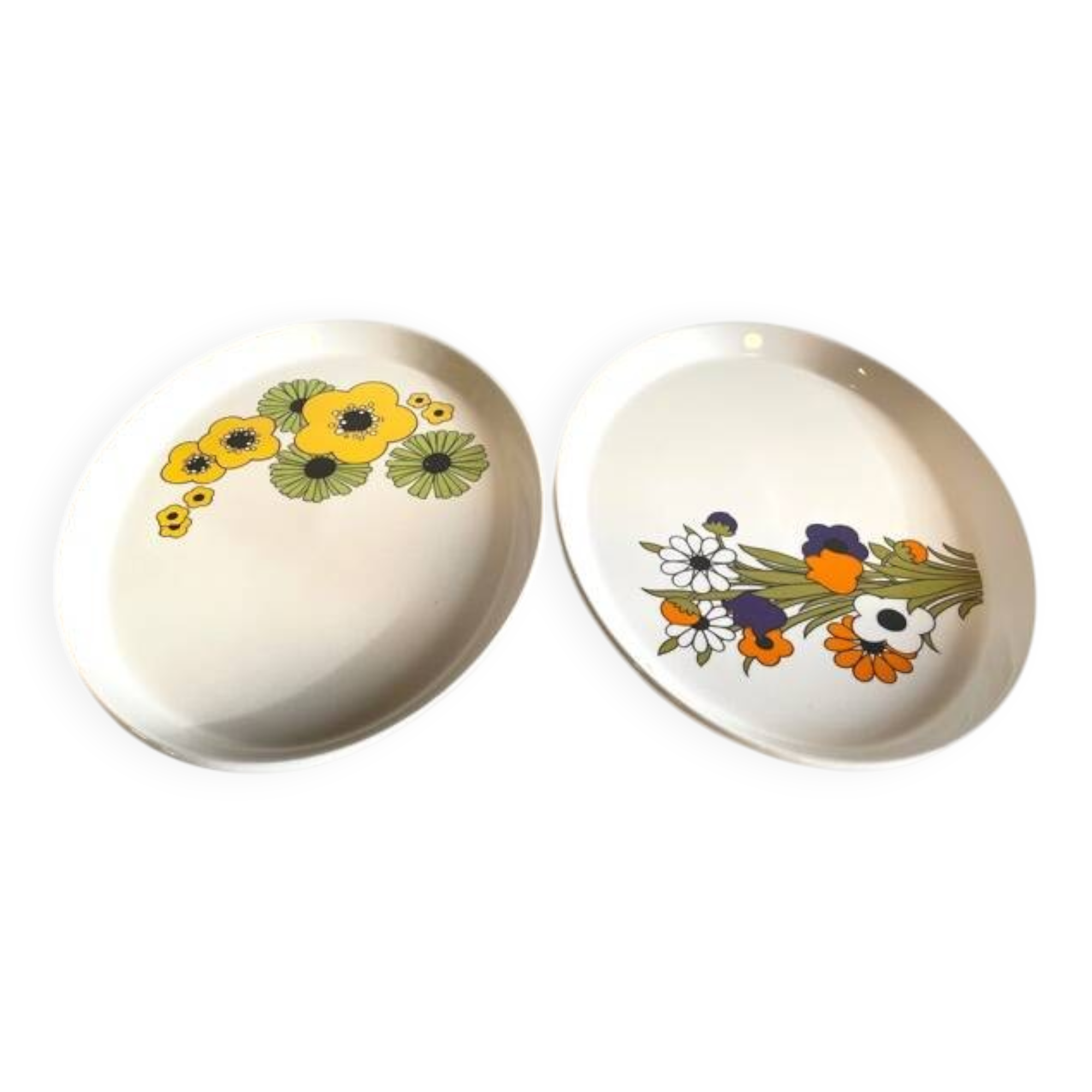 2 dishes by barker bros – royal tudor ware – england