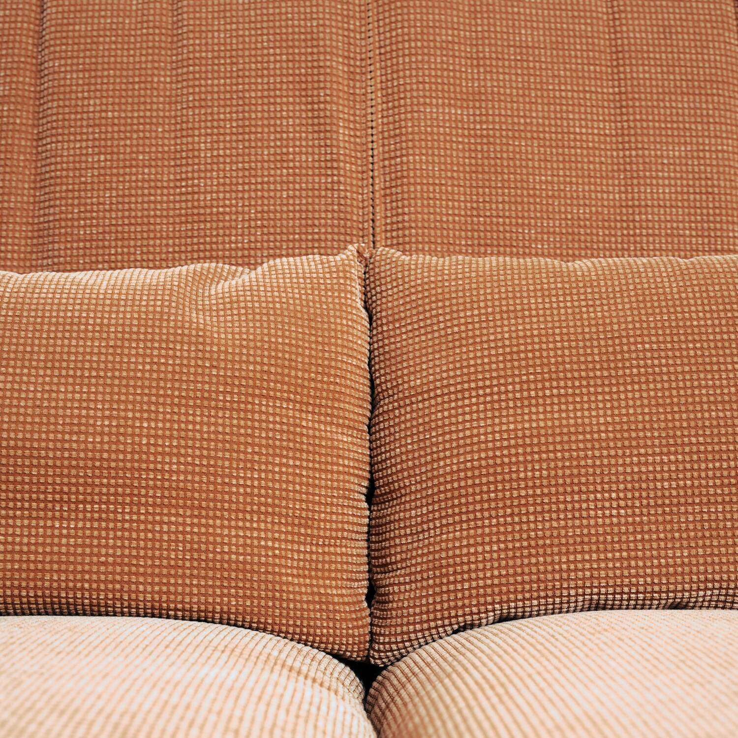 Cassina Portovenere Vico Magistretti wingback peach salmon sofa Maralunga