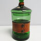 Vintage green glass bathroom container