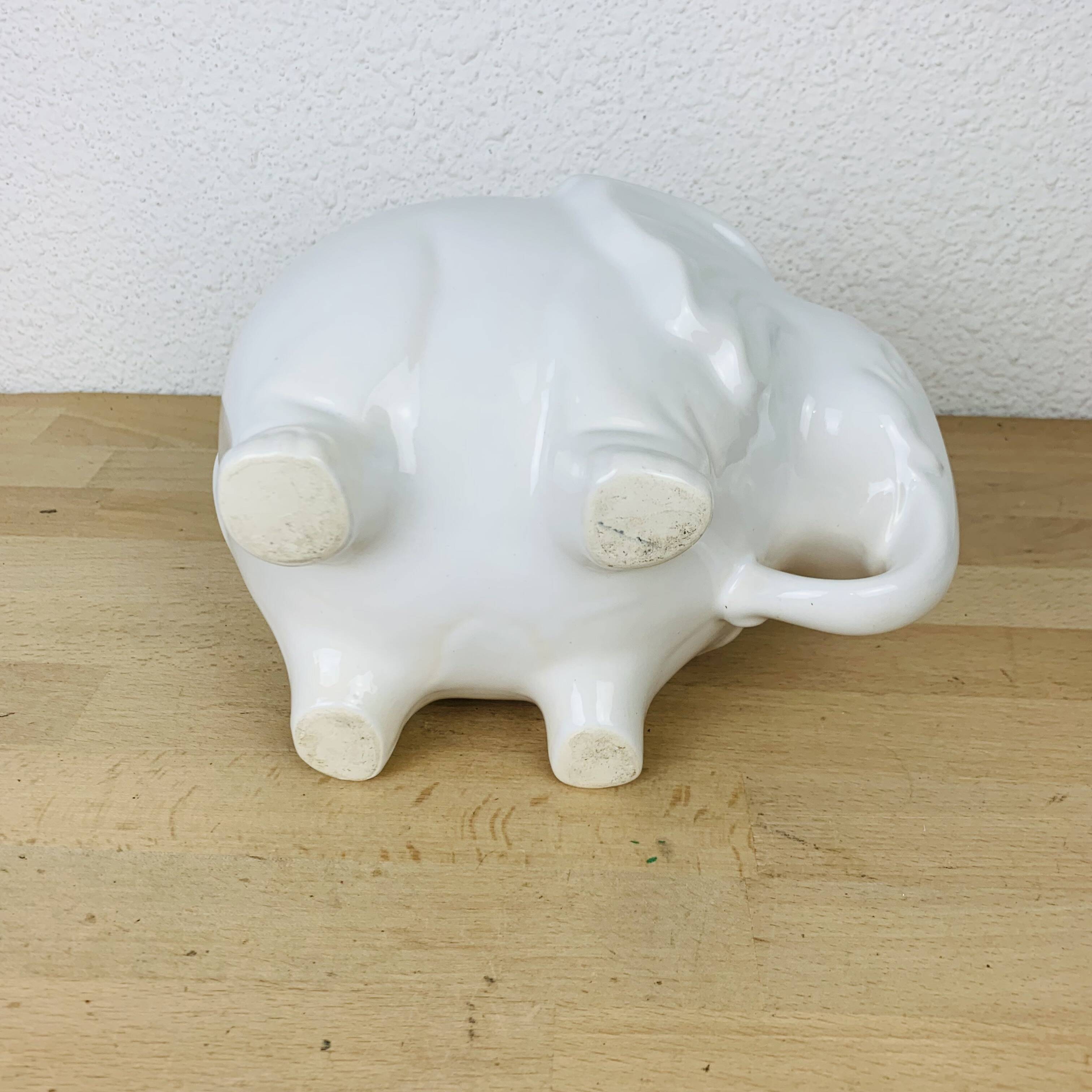 Ceramic elephant plant pot