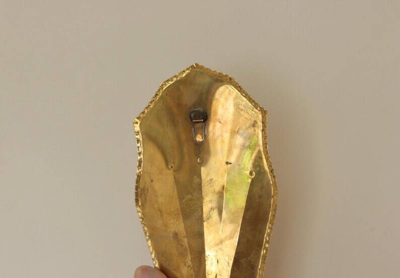 Pair Of Mid Century Swedish Brass Sconces