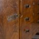 Vintage 1940s Italian-design Radica wood buffet sideboard