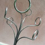 Pair of chrome coat rack designate Fase