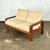 EMC Møbler 2-seater sofa with teak wood