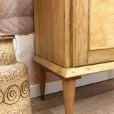 Vintage oak display cabinet