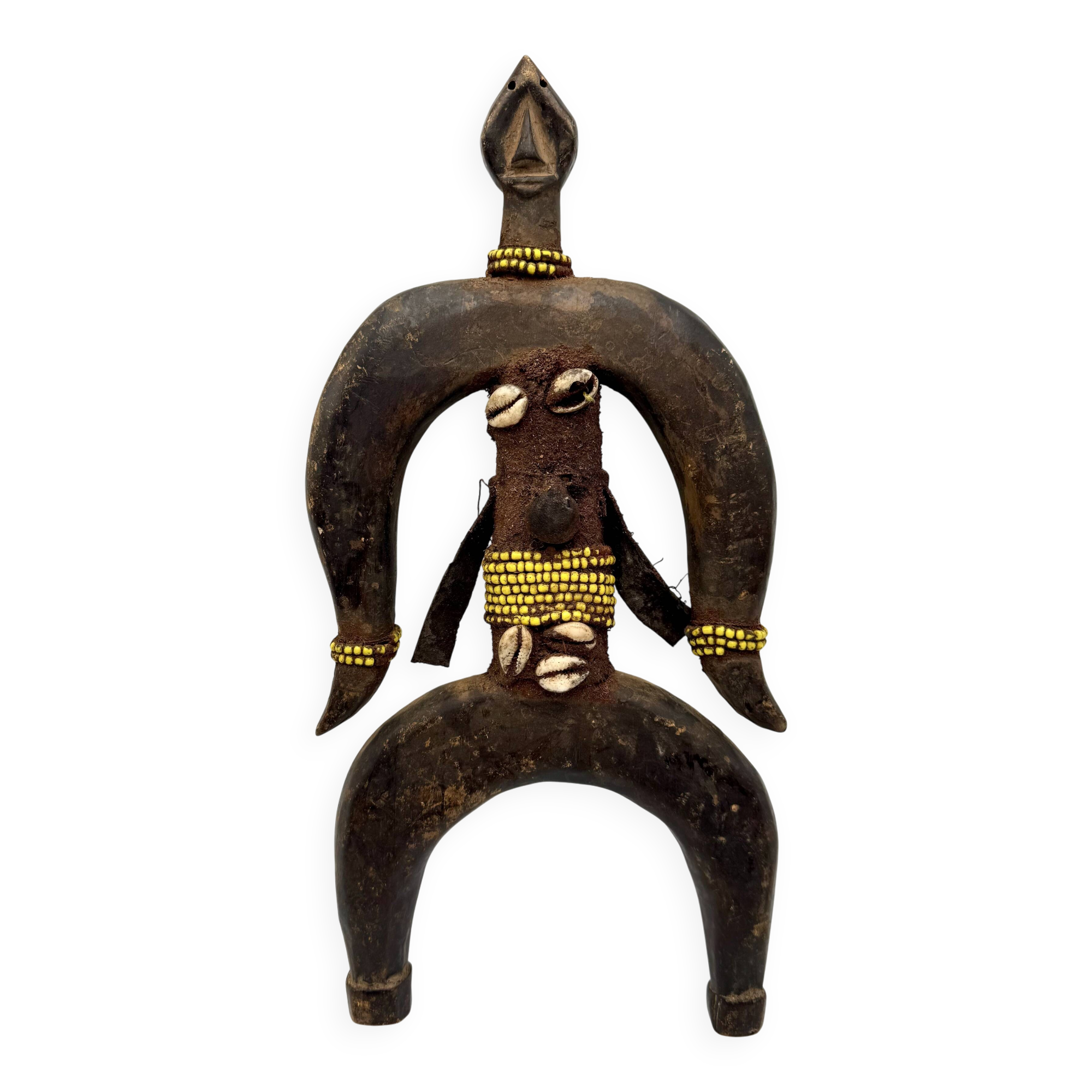 Poupée Namji ancienne – Art tribal africain – Statuette rituelle, Cameroun