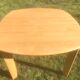 Vintage beech extendable dining table 1980