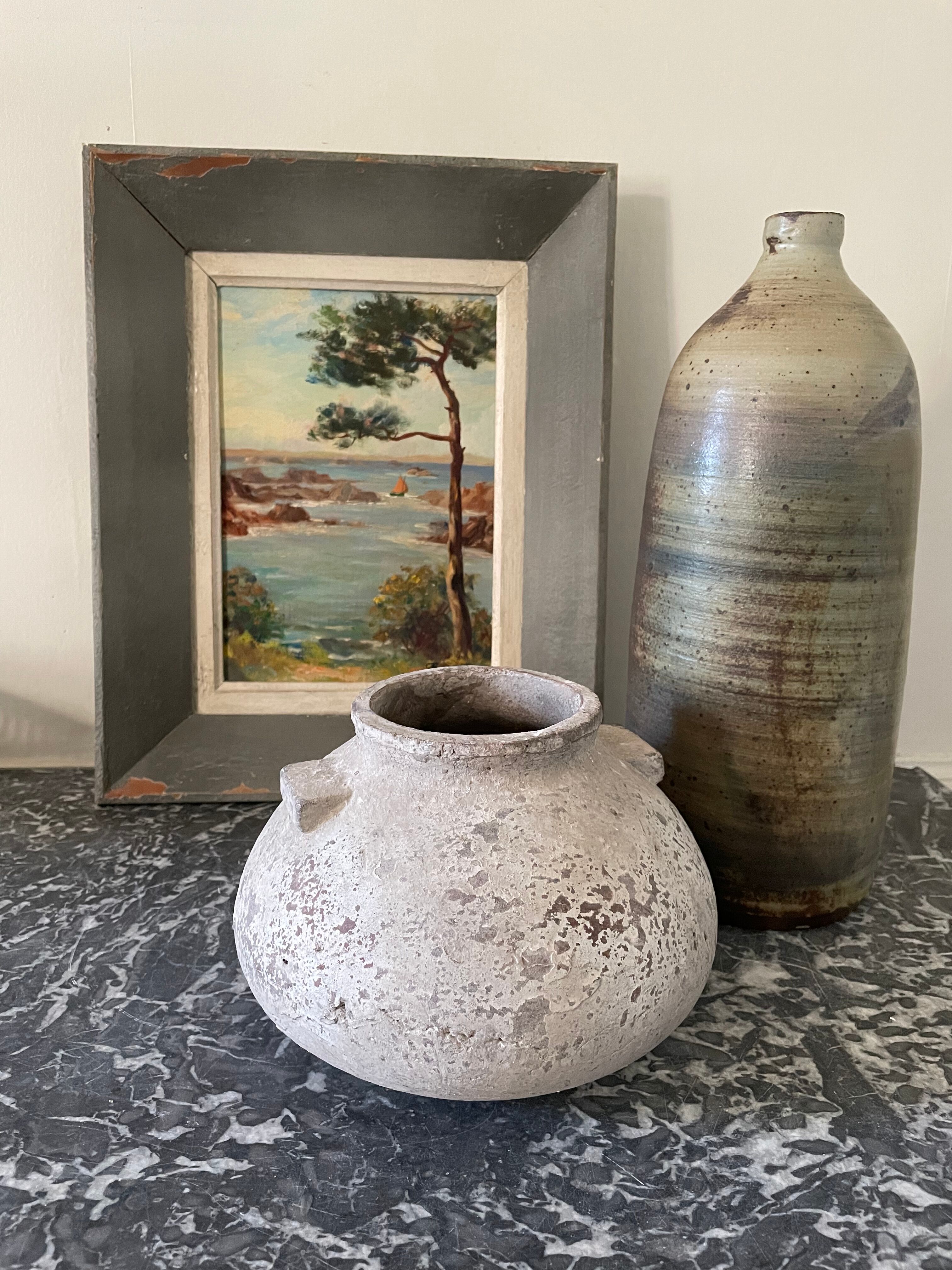 Old seaside painting