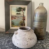 Old seaside painting