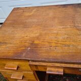 Old solid wood desk