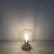 Vintage table lamp globe glass ball - 1990