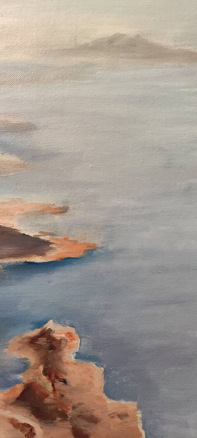 Oil painting on canvas signed