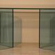 Bacco desk in transparent glass attributed to Tonelli, Italy, 1980s.