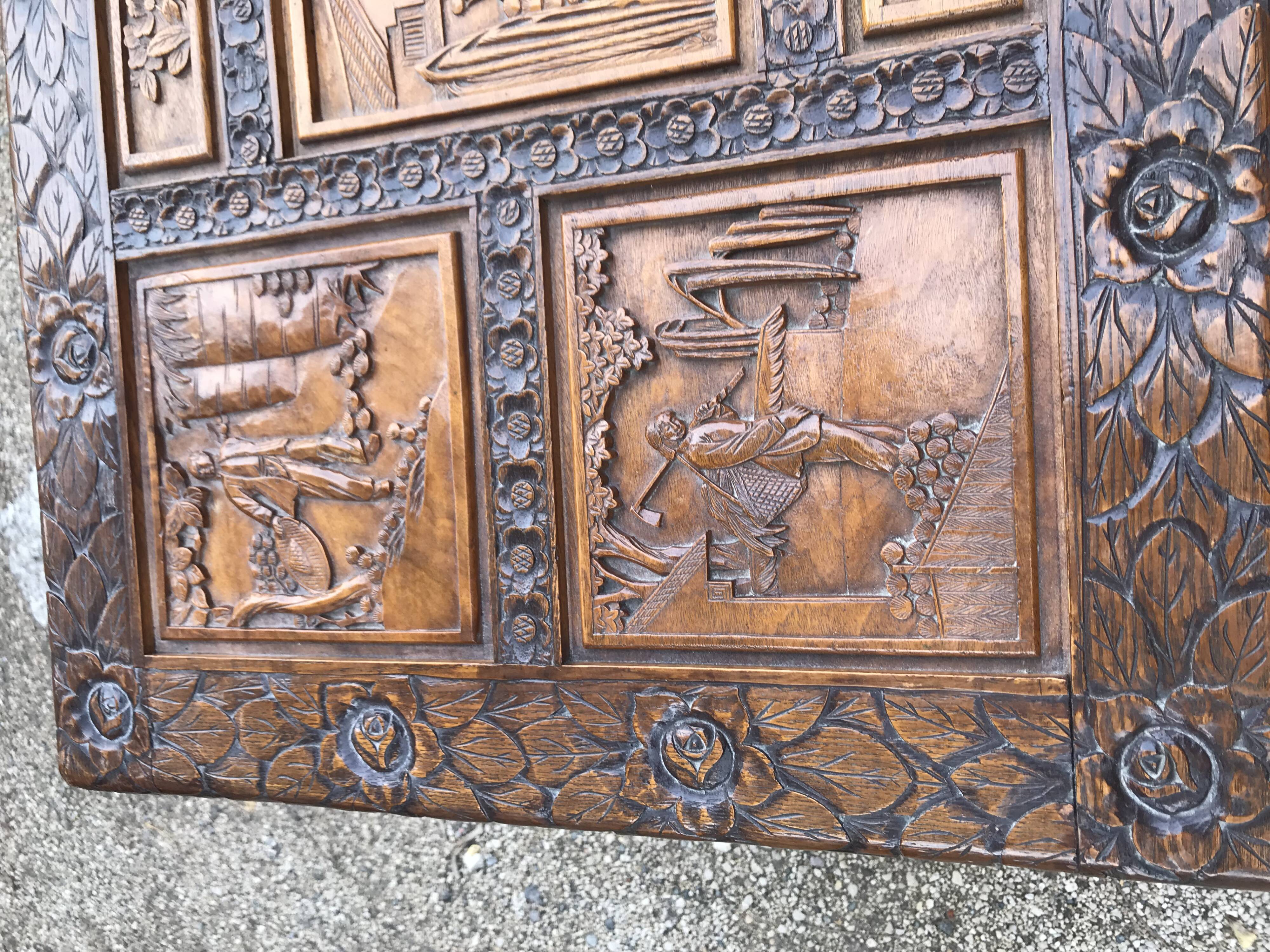 Indonesian sculpted chest