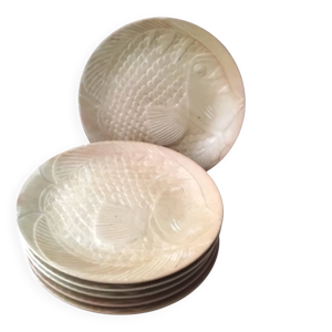 6 assiettes plates à