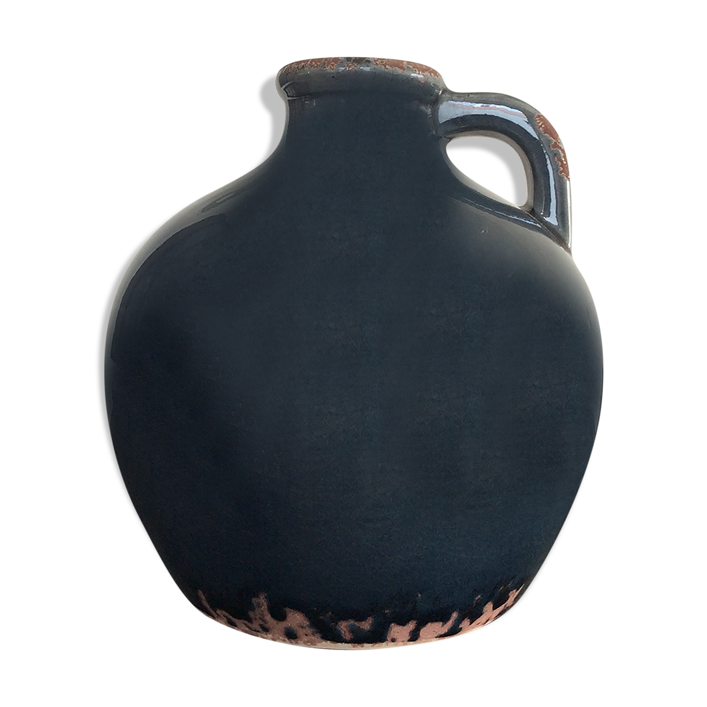 Vintage enamelled ceramic vase