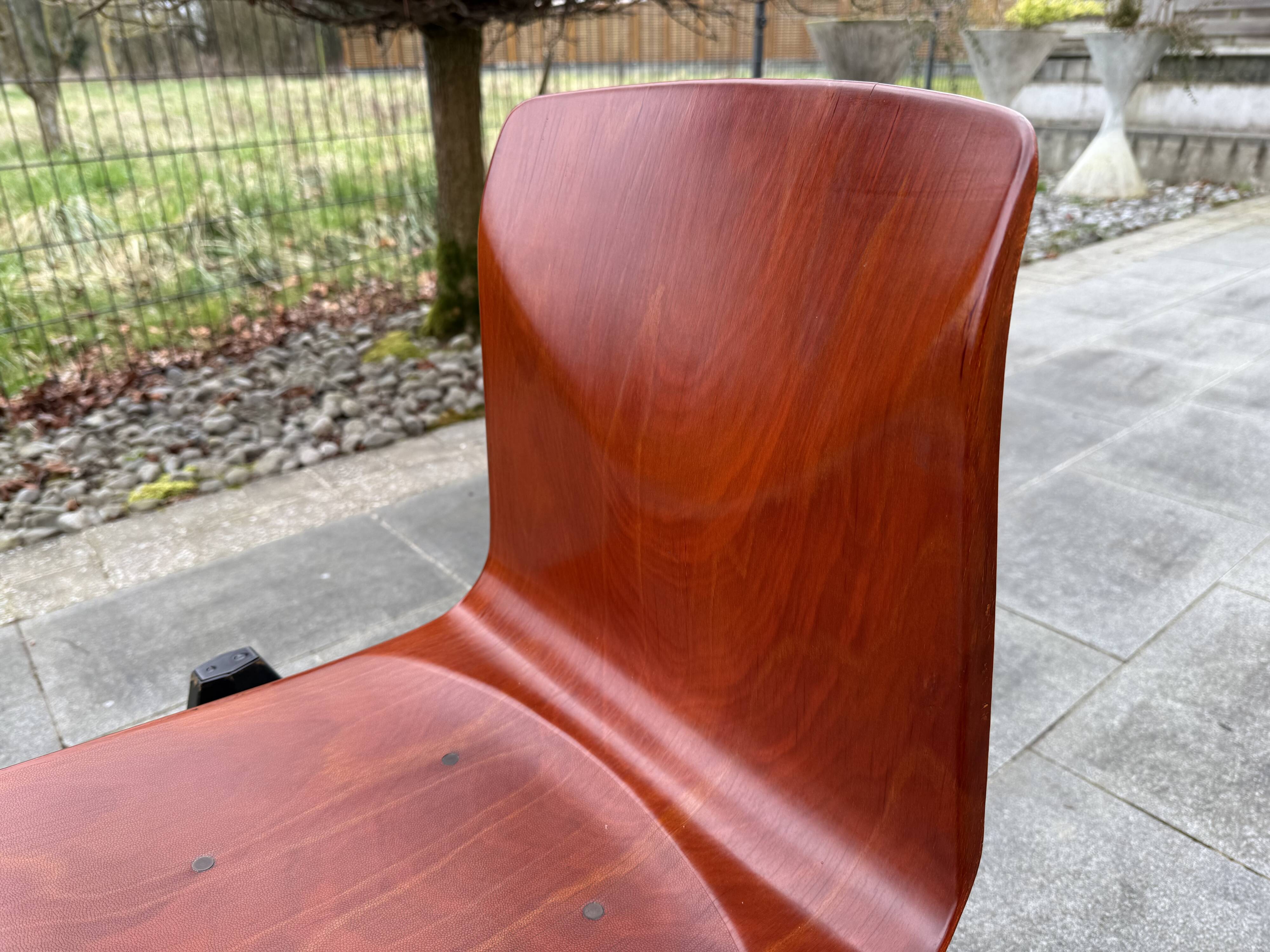 Set of 6 Galvanitas Thur chairs - Op -Seat model S22, 1960s
