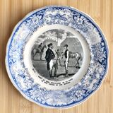 Talking plate 1850 Creil&Montereau