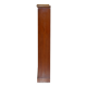 Open library Bradley Furniture made of yew wood with a cupboard base.