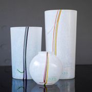 Glass vases by Vallien for Kosta Boda, set of 3
