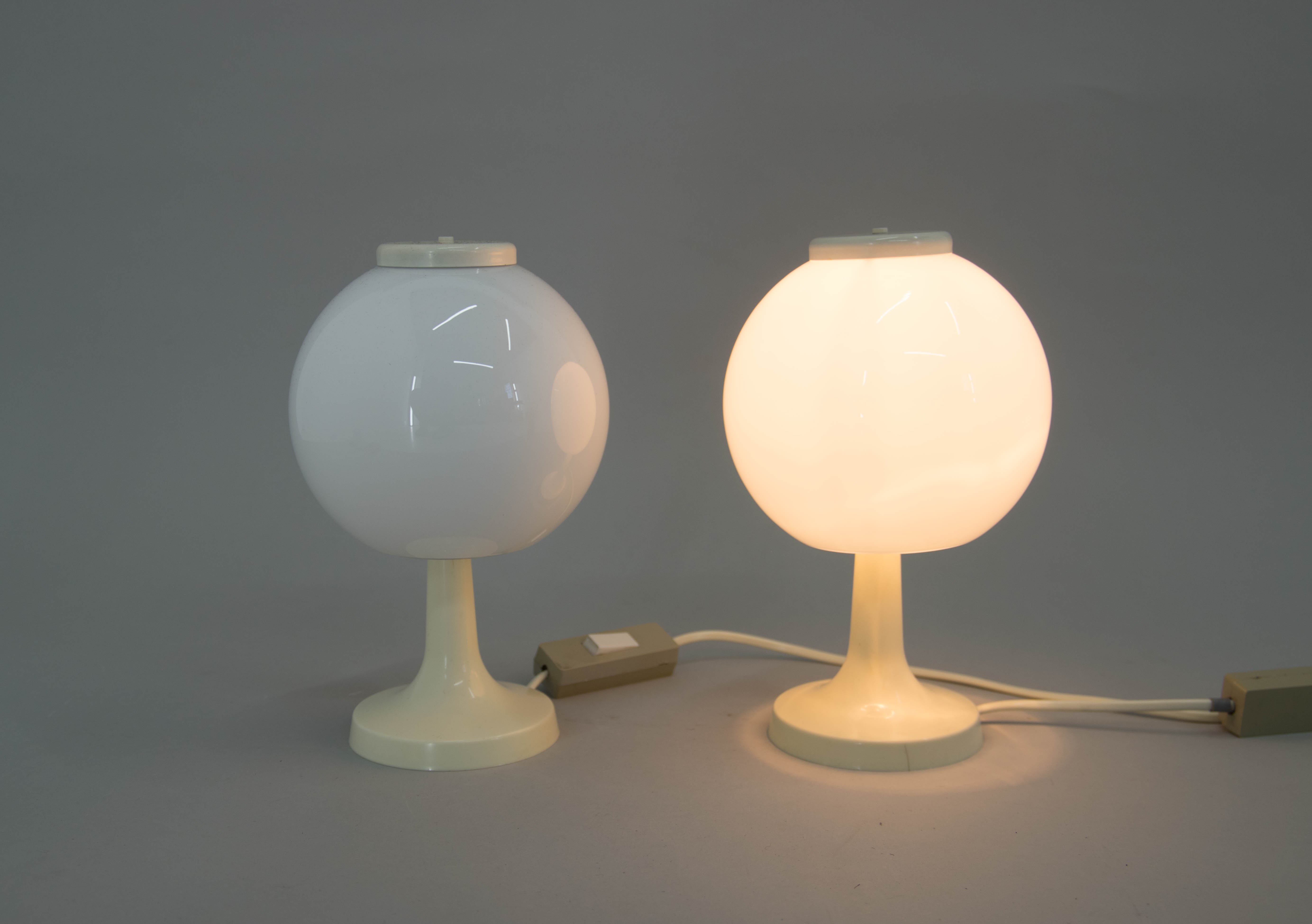 Set of Two Table Lamps, Czechoslovakia, 1970s