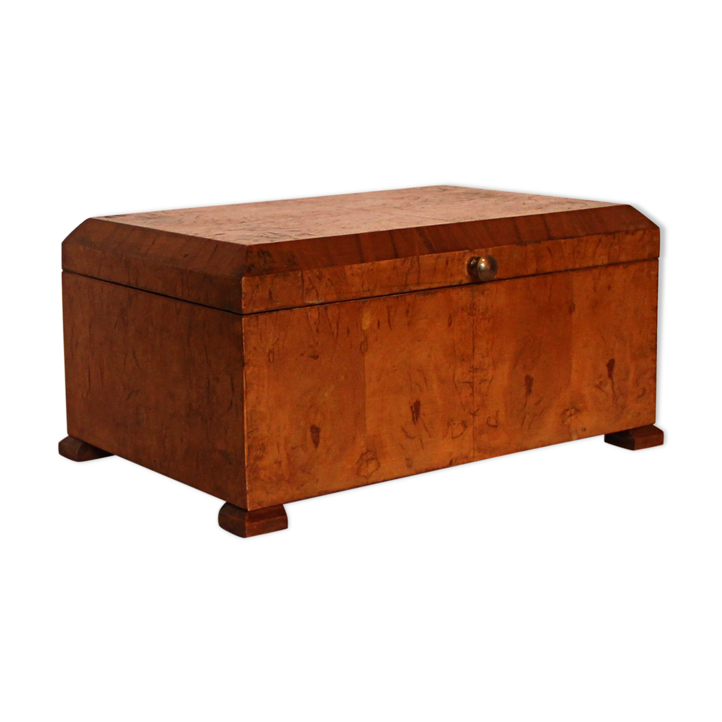 Box art-deco in elm magnifier