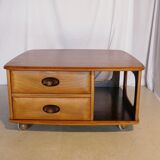 Ercol Scandinavian square coffee table