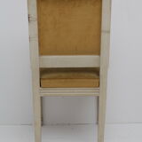 Solid wood and velvet chair