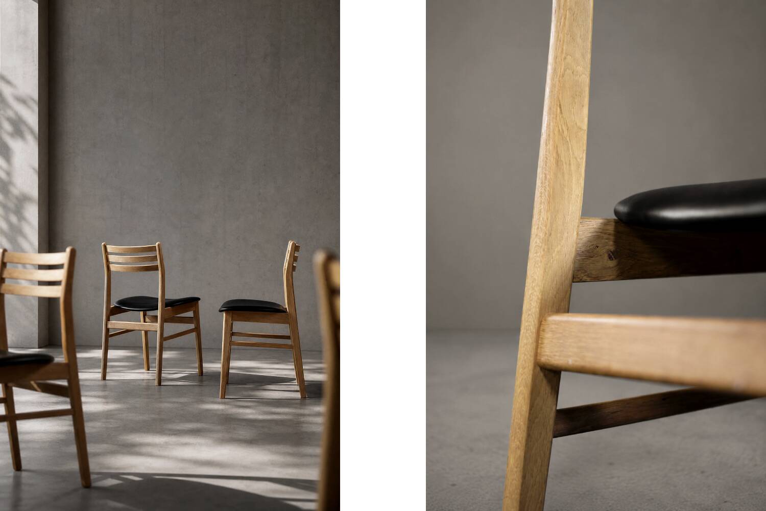 Set of 4  Mid-Century Scandinavian Oak Dining Chairs from Sax Møbelfabrik