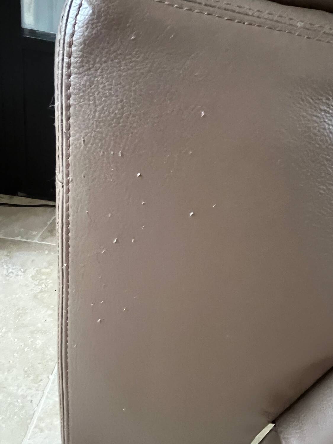 3-seater leather sofa - ROCHE BOBOIS
