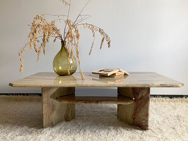Table basse marbre onyx