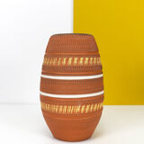 Vase sgraffite Handarbeit