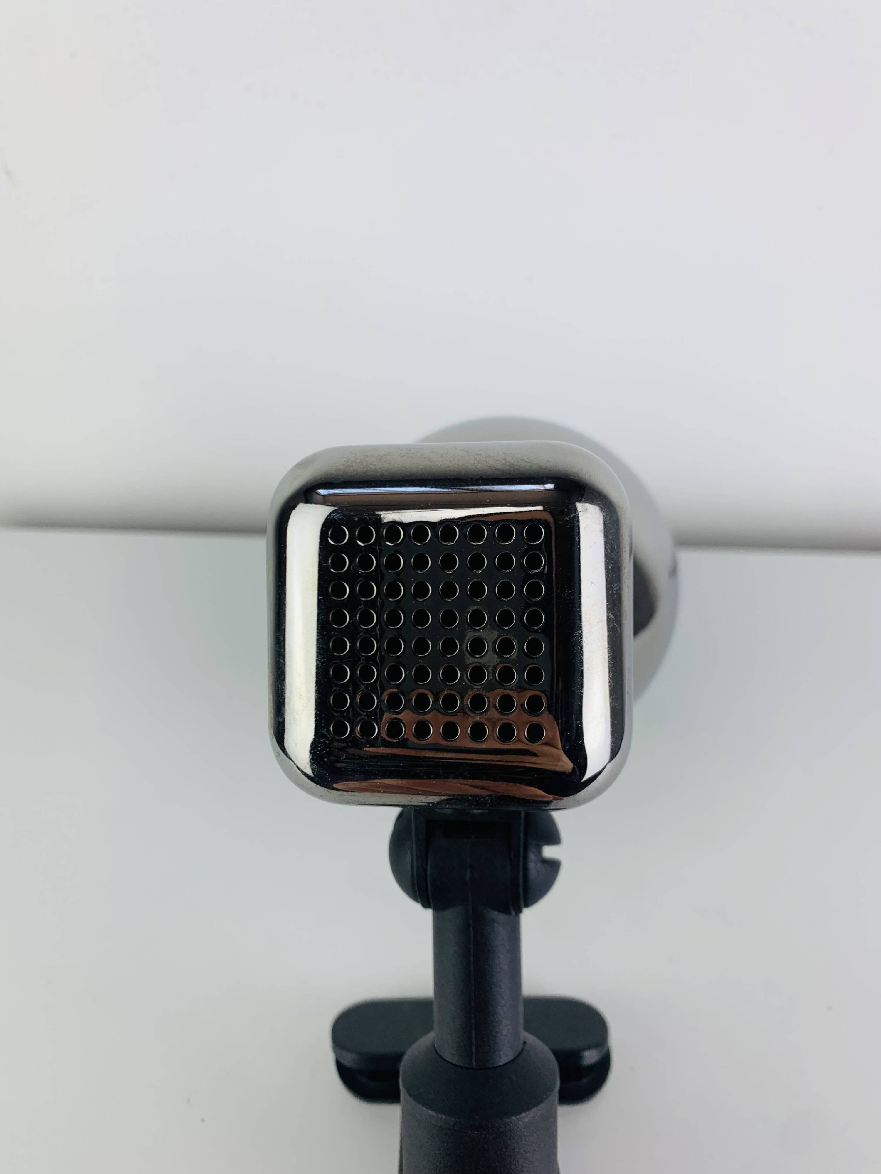Vintage chrome metal clip-on spotlight