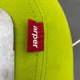 Swivel chair pop green apple arper model duna