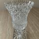 Vase vintage sur pied en cristal ciselé