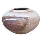 Glazed ceramic vase by Nadia and Alain Pinel