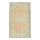 6x9 Peach Orange Antique Vintage Rug 175x293Cm SK 21471