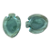 Aquamarine glass fish-shaped bowls