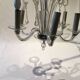 Murano glass chandelier shaped old drop 6 vintage branches