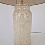 Vintage beige ceramic lamp speckled
