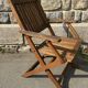 Trio of Folding Acacia Wood Armchairs – Garden Furniture by Deuba