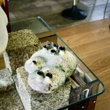 Vintage organic-shaped vase by elmut schaffenacker 1960