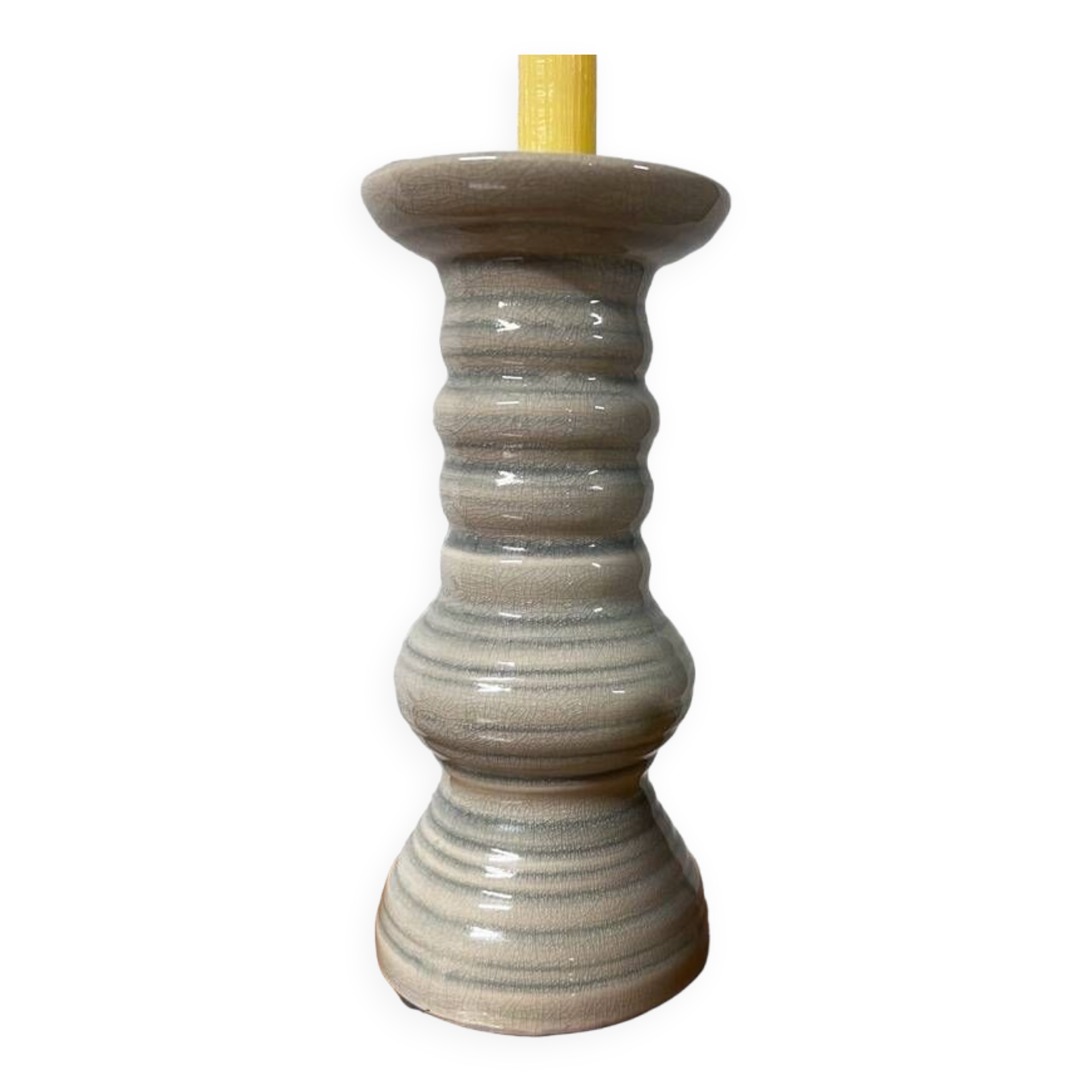 Large earthenware candle holder