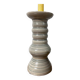 Large earthenware candle holder