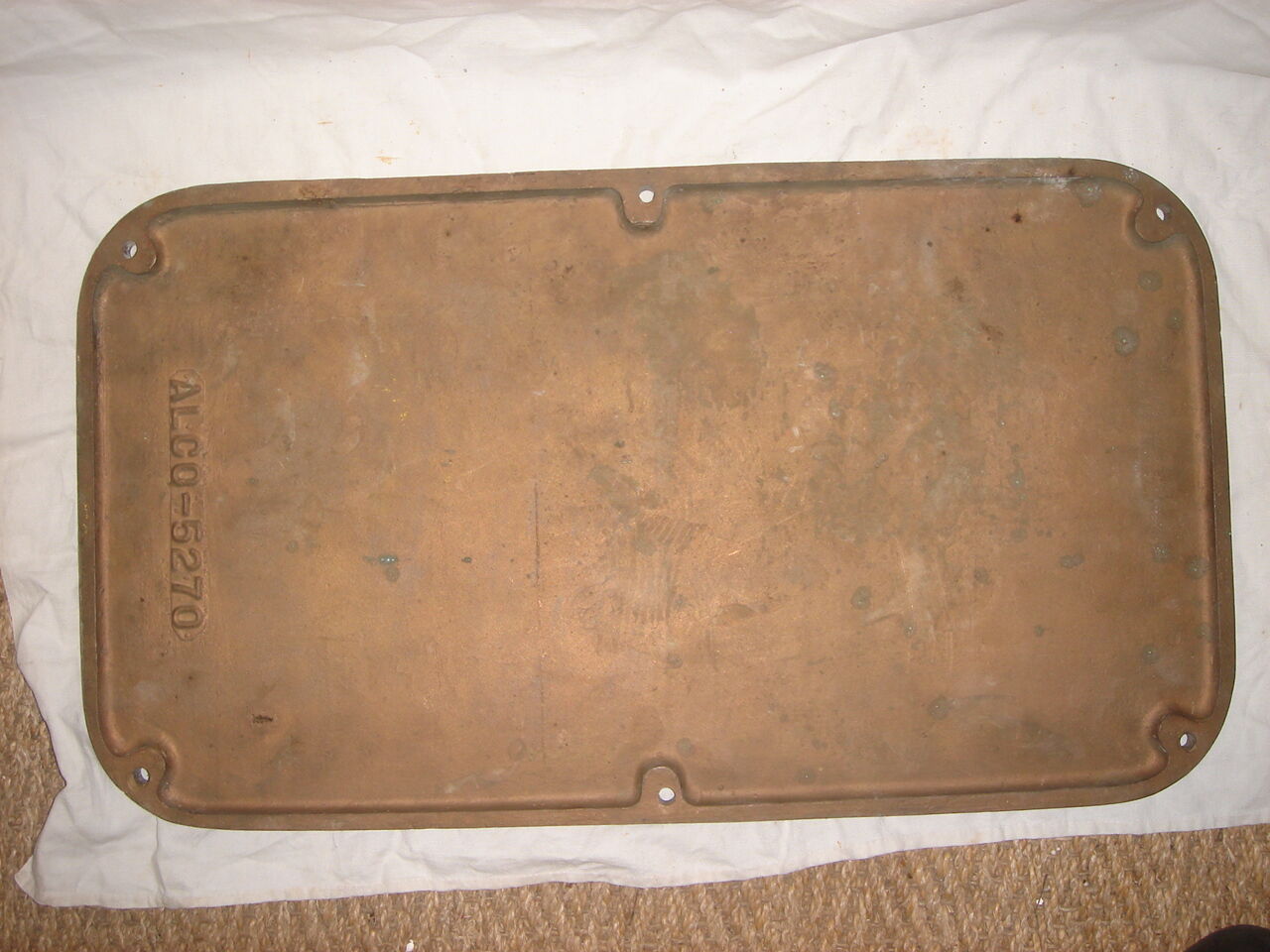 SNCF plate in bronze (train registration)