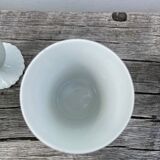 Plain white mazagran cups Limoges Seignolles Edelweis