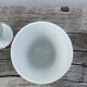 Plain white mazagran cups Limoges Seignolles Edelweis