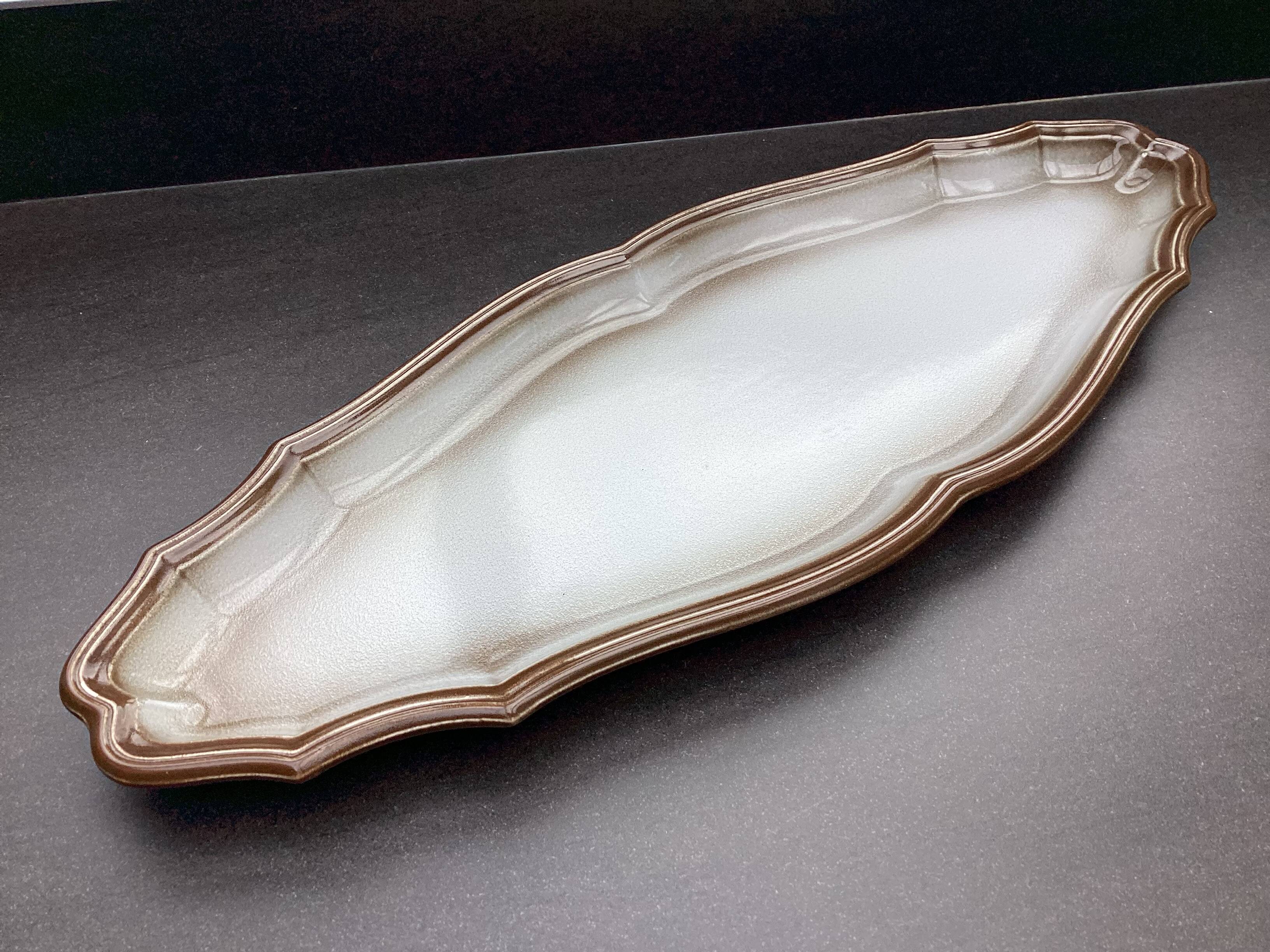 Salins earthenware fish dish