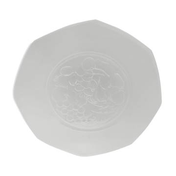 Felix Potin glass plate decorated with fruit